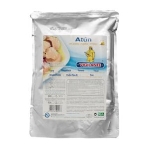 Atún en aceite vegetal (trozos) VIGILANTE Peso neto: 1000g