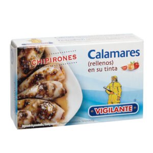 Calamares rellenos en su tinta VIGILANTE Peso neto: 111g