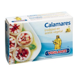 Calamares (rodajas) en aceite vegetal VIGILANTE Peso neto: 115g