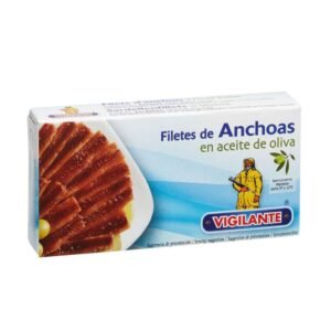 Filetes de Anchoas en aceite de oliva VIGILANTE Peso neto: 48g