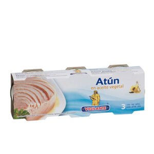 Atún en aceite vegetal VIGILANTE (Pack 3) Peso neto: 80gx3