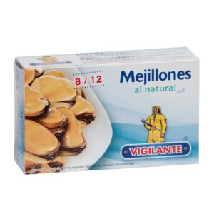 Mejillones al natural VIGILANTE (8/12) Peso neto: 115g