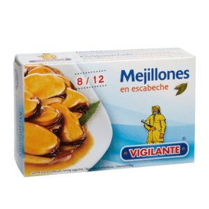 Mejillones en escabeche VIGILANTE (8/12) Peso neto: 115g
