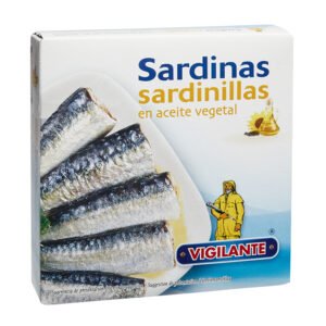 Sardinas Sardinillas en aceite vegetal VIGILANTE Peso neto: 260g